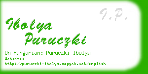 ibolya puruczki business card